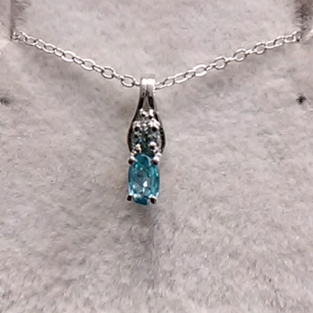 .50ctw Genuine Blue Zircon 925 Sterling Silver
